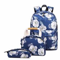 Mochila Notebook Bolsa Necessarie Feminina Kit Escolar