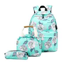 Mochila Notebook Bolsa Necessarie Feminina Kit Escolar