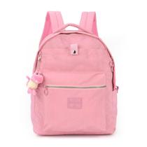 Mochila Notebook Crinkle Up4You Chaveiro Pelúcia Dino Rosa