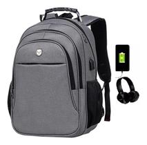 Mochila Notebook Entrada Usb Fone Masculina Feminina Yepp