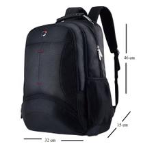 mochila notebook esportiva escolar alça cabo de aço