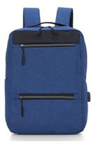 Mochila Notebook Executiva Usb Masculino Feminina - Azul