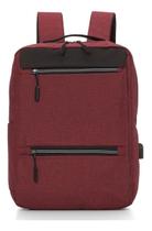 Mochila Notebook Executiva Usb Masculino Feminina - Vermelho