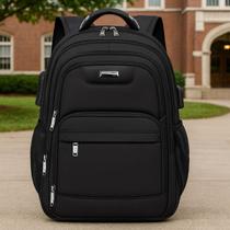 Mochila Notebook Masculina Feminina Dia a Dia Escolar Faculdade Trabalho Viagem Antifurto Com Saída USB fone Prática Reforçada Resistente Confortável