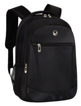 Mochila Notebook Preta Executiva Feminina Masculina em Nylon