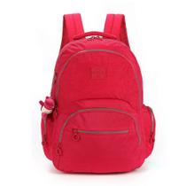 Mochila Notebook Up4you Crinkle Chaveiro Pelúcia Pink