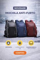Mochila Notebook USB Antifurto Viagem Trabalho Faculdade Resistente Água Mochila Notebook USB Antifurto Viagem Trabalho Faculdade Resistente Água