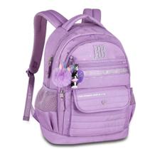 Mochila Nylon com Estampa Holográfica 17,5" - Clio Coleção 2025