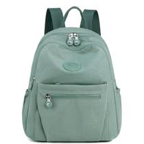 Mochila Nylon Leve + Estojo Kit Minimalista para Estudar, Trabalhar e Viajar