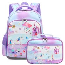 Mochila Octsky Castle Unicorn Purple com lancheira Mochila Octsky Castle Unicorn Purple com lancheira