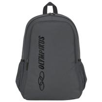 Mochila Olympikus Essential Unissex Cinza Preto Versátil Mochila Olympikus Essential Unissex Cinza Preto Versátil