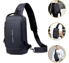 Mochila Ombro Transversal Anti-Furto