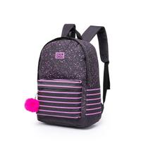 Mochila Onbongo Feminina Cinza 43x30x15cm 19,5L