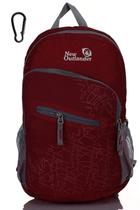 Mochila Outlander Plegable, Ligera y Práctica 33L - Roja