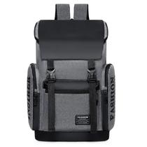 Mochila Oxford Laptop para homens de grande capacidade de 15 polegadas cinza
