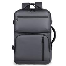 Mochila Oxford Laptop para homens expansível de 15 polegadas cinza