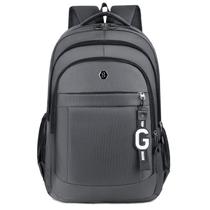 Mochila Oxford Laptop unissex de grande capacidade cinza de 15 polegadas Mochila Oxford Laptop unissex de grande capacidade cinza de 15 polegadas