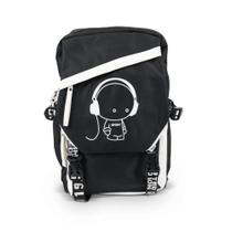 Mochila Oxford Little DJ Personalizada (Preta) Mochila Oxford Little DJ Personalizada (Preta)
