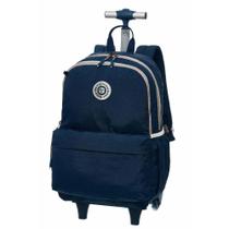 Mochila Pacific com Carrinho Pack Me Life Crinkle Azul Mochila Pacific com Carrinho Pack Me Life Crinkle Azul