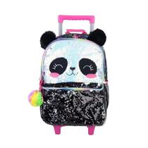 Mochila Pacific com Carrinho Pack Me Panda Preto Mochila Pacific com Carrinho Pack Me Panda Preto