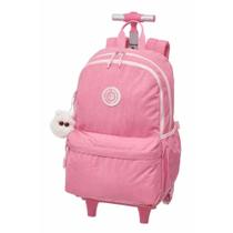 Mochila Pacific com Carrinho Tubo Pack Me Life Rosa