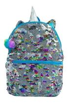 Mochila Paetê Unicórnio Lantejoulas Meninas Casual Urbano Mochila Paetê Unicórnio Lantejoulas Meninas Casual Urbano