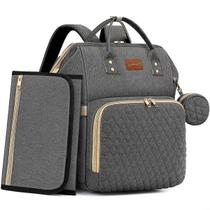 Mochila Pañalera ROSEGIN para Bebé Grande Impermeable Gris
