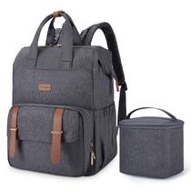 Mochila para Bombas de Leche Materna mommore para Spectra S1, S2 y Medela, Mochila para Pañales para Madres Trabajadoras con Compartimento para Laptop de 15.6 pulgadas, Gris Mochila para Bombas de Leche Materna mommore para Spectra S1, S2 y Medela, Mochila para Pañales para Madres Trabajadoras con Compartimento para Laptop de 15.6 pulgadas, Gris