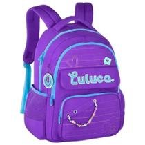 Mochila Para Costas Escolar Infantil Juvenil Oficial Luluca LU24610