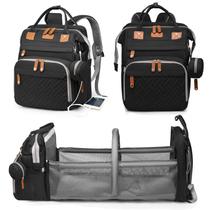 Mochila para Fraldas Astro Alan Baby - Com Trocador - Preta Mochila para Fraldas Astro Alan Baby - Com Trocador - Preta