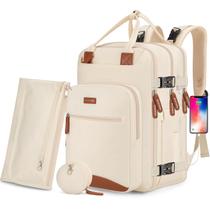 Mochila para Fraldas BAGPARKK - Multifuncional e à Prova d'Água (Bege)