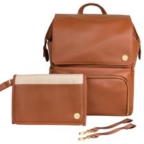 Mochila para Fraldas CleverMade Lily com Trocador - Marrom