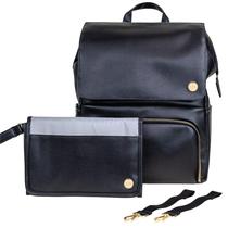 Mochila para Fraldas CleverMade Lily com Trocador - Preta