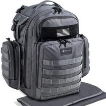 Mochila para fraldas Dinictis Dad com trocador à prova d'água Mochila para fraldas Dinictis Dad com trocador à prova d'água