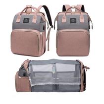 Mochila para fraldas Fandiar com trocador rosa Mochila para fraldas Fandiar com trocador rosa