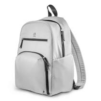 Mochila para fraldas JuJube Deluxe, trocador portátil, cinza