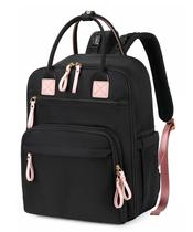 Mochila para fraldas LORADI 18 bolsos impermeável preta