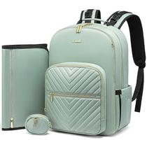 Mochila para fraldas LOVEVOOK acolchoada com trocador Mint Mochila para fraldas LOVEVOOK acolchoada com trocador Mint
