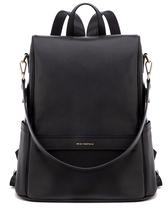Mochila para fraldas MIA + SOPHIA Leather com trocador preto