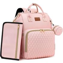 Mochila para fraldas ROSEGIN Pink para bebês e meninas, capacidade de 35 litros