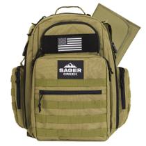 Mochila para fraldas Sager Creek Dad com trocador verde