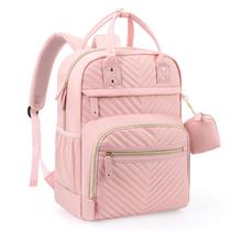 Mochila para fraldas Tuwubi Baby Essentials impermeável rosa