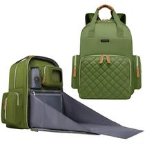 Mochila para fraldas WITSTEP com estação de mudança verde