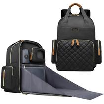 Mochila para Fraldas WITSTEP Unissex Preta - Com Bolso para Laptop