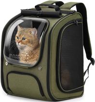 Mochila para Gato Pecute Espaçosa e Respirável Verde 42 x 32 x 26 cm