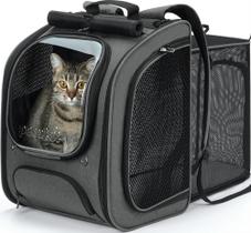Mochila para Gato Pecute Expansível e Respirável 42x32x26 cm