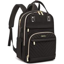 Mochila para laptop Bagswan para mulheres e trabalho de 15,6 polegadas preta Mochila para laptop Bagswan para mulheres e trabalho de 15,6 polegadas preta