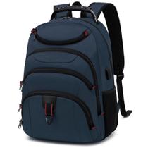 Mochila para laptop Boavan Classic Navy de 15,6 polegadas à prova d'água