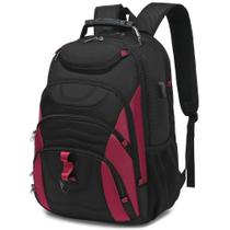 Mochila para laptop Boavan para homens 17,3" com porta USB à prova d'água