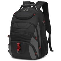 Mochila para laptop Boavan para homens 17,3" com porta USB à prova d'água
